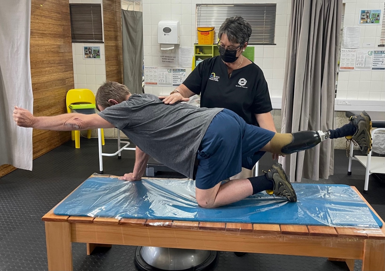 Professional rehabilitation therapy session